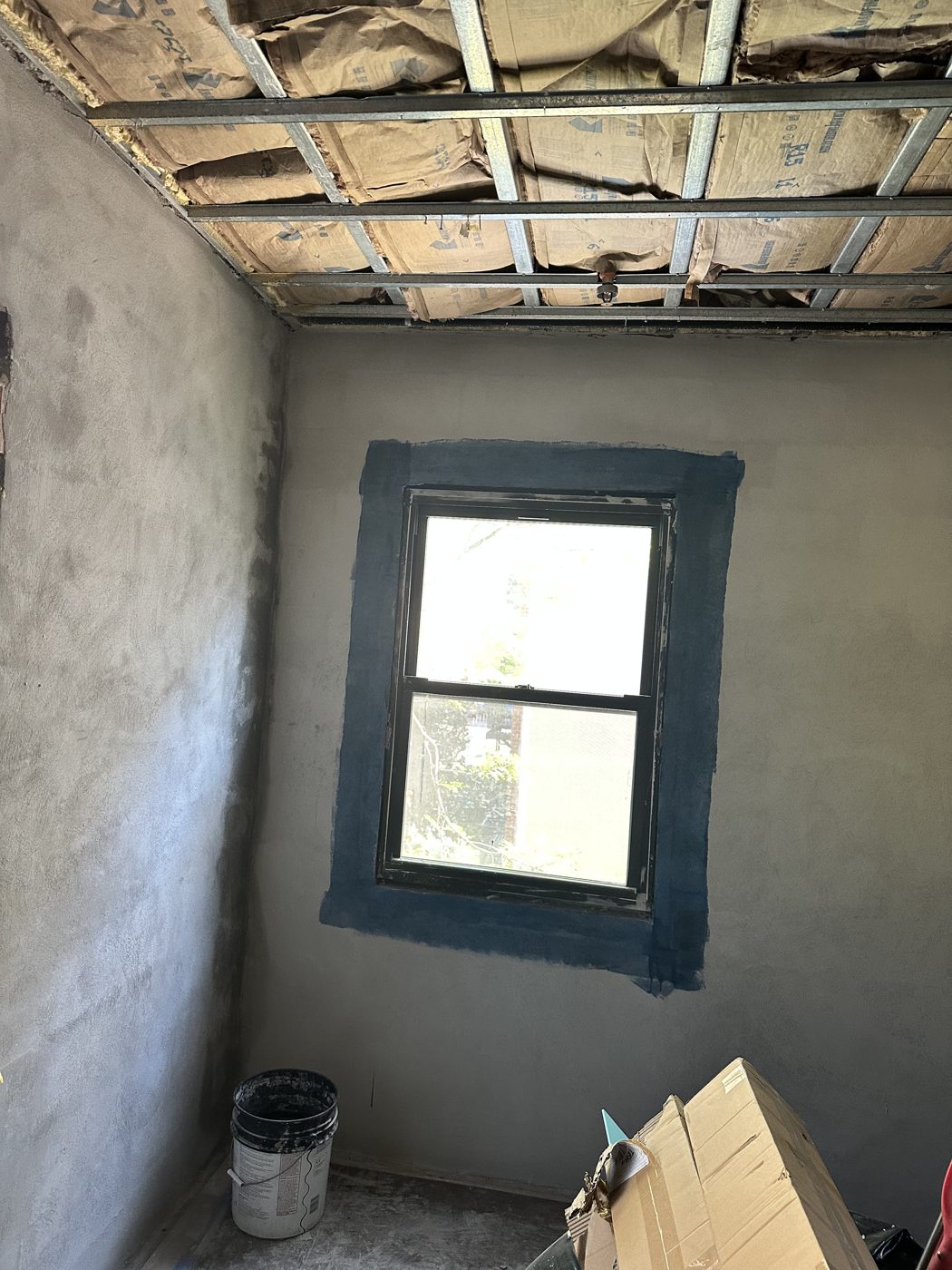 Ceiling framing during renovation by Art-Tech Construction Corp