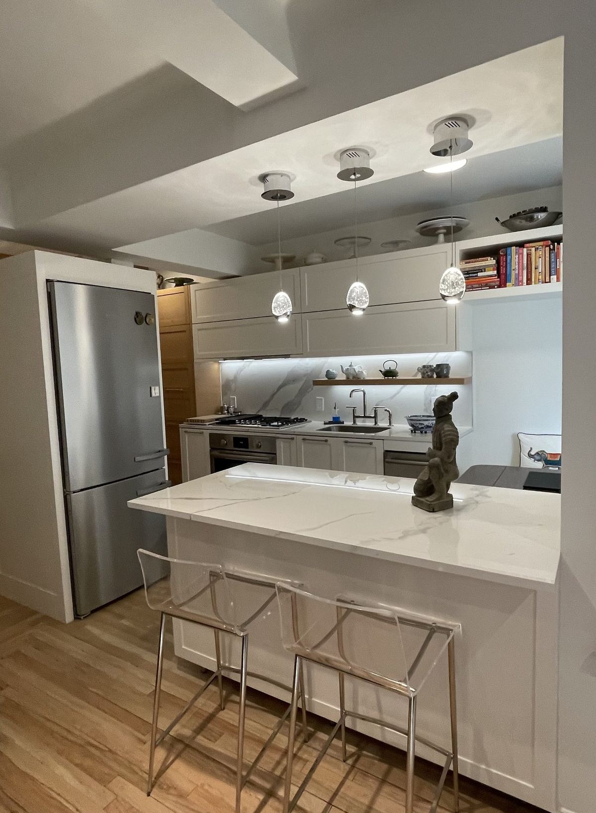 Kitchen remodeling project in New York City by general contractor Art-Tech Construction Corp